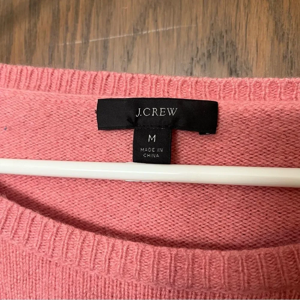 J. Crew Pink Crew Neck Sweater